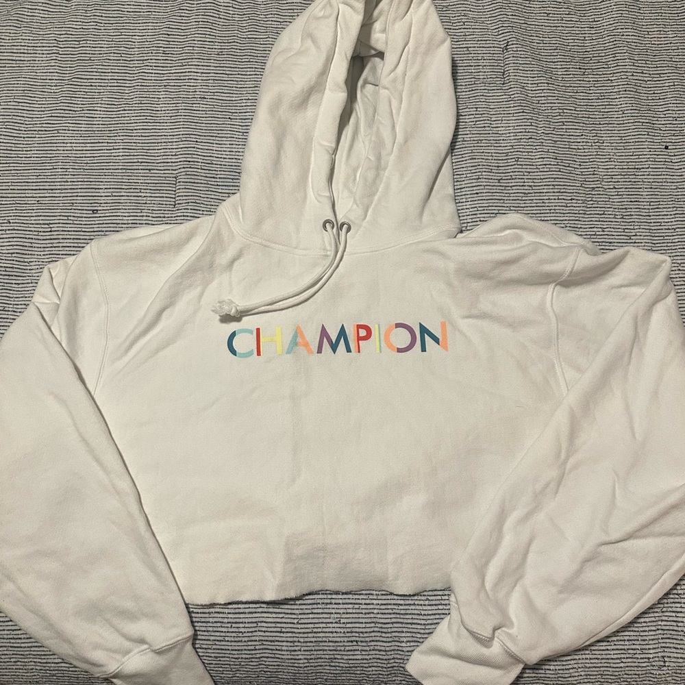 Champion cropped hoodie size XL